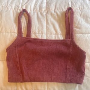 Pink Zara Cropped Tank